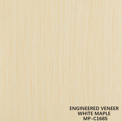 Fancy Recombined Wood Veneer White Maple 168S Rect Grain Voor het interieur van de auto