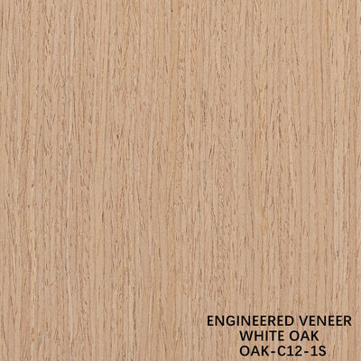 Simulatie hout fineer witte eik 12-1s rechte korrels 0,15-0,55 mm Voor decoratie