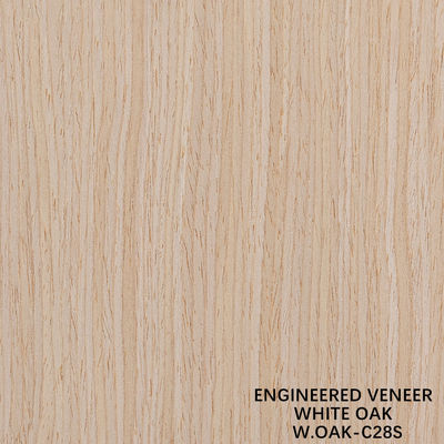 Hersteld decoratief ingenieurswerk Wit eiken hout veneer 28S rechtkorrels