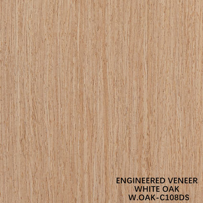 Fancy recombineerde houten fineerplaten Wit eik 108DS Verlengd 2500-3100mm Voor decoratie