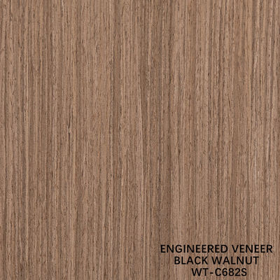 Fancy Recombined Wood Veneer Straight Walnut 612S/682S/803S Voor triplex 3100mm
