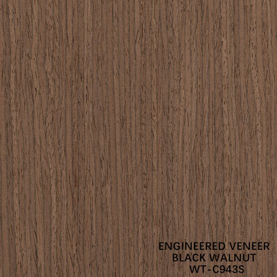 Ingenieur Walnoot hout veneer Vierden gesneden verticale graan 942s/943s Voor binnendeuren