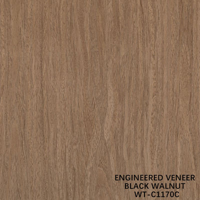 Gereconstitueerd hout fineer walnoot plat gesneden kroonkorrel 0,15-0,6 mm Bruin Voor deur