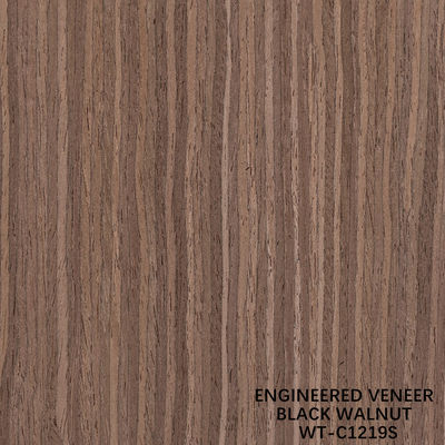 3100 mm Verlengde grootte Walnoot hout veneer kwart gesneden rechte korrels voor deurhuid
