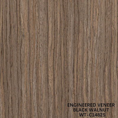 3100 mm Verlengde grootte Walnoot hout veneer kwart gesneden rechte korrels voor deurhuid