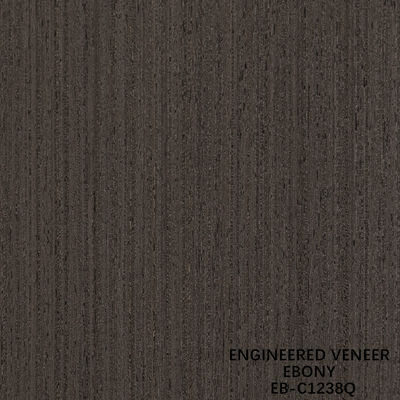 Bruin Bewerkt Houtfineer EB-C389Q / 916Q / 1238Q / 1320Q Kwartiersgezaagd Ebbenfineer Fineline Voor Deur- en Kastfront