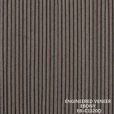 Bruin Ingenieur Hout Veneer kwart gesneden Ebony Veneer Fineline voor deuren en kasten gezicht