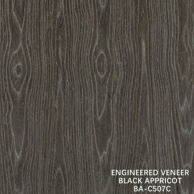 Top A Ingenieur hout fineer gewassen zwart abrikoos kroon graan donkere kleur voor hotel kast decoratie