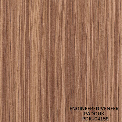 Ingenieur Hout Veneer Padouk Rechte Graan Slice Cut Technieken Dikte 0,5 mm Voor Kasten Gezicht