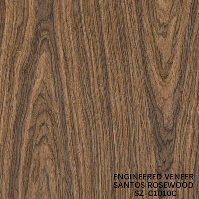 Gelamineerde Santos Rosewood Hout Veneer Kroon Korrel Dikte kan worden aangepast 0,15-1,8 mm Voor Voor Kasten Gezicht