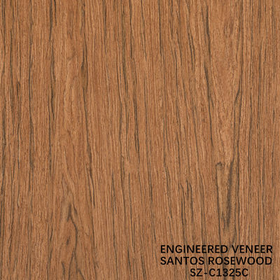 Gelamineerde Santos Rosewood Hout Veneer Kroon Korrel Dikte kan worden aangepast 0,15-1,8 mm Voor Voor Kasten Gezicht