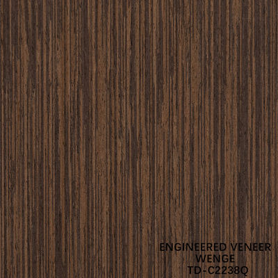 Ingenieur Hout Veneer Slice Cut Wenge Quarter Grain Goede prijs voor Hotel Decoratie 3200mm TD-678Q/1403Q/2238Q