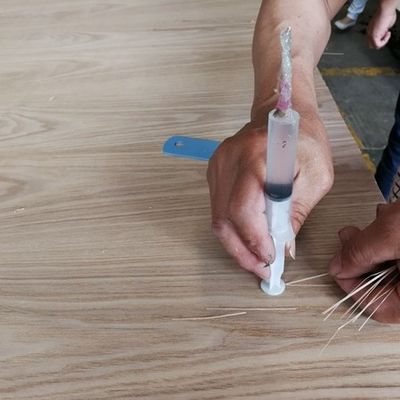 Raster Textuur Dubbelkleurig Houten veneer 2850mm Dikte Op maat gemaakte High-End Houten Kunst WA-X388H