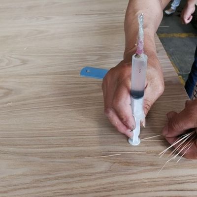 Hoogwaardige houtfolie van kunstmatige vervaardiging Zilveren pijl SI.AW-X8133 Driedimensionale lichte kleur voor deuren en ramen