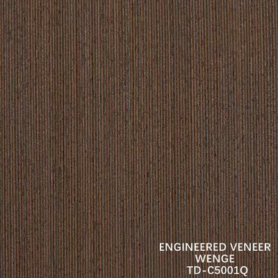 Recon Wenge hout fine-line veneer dikte 0,15-1,8 mm gevlochten achterkant voor binnendeuren en ramen