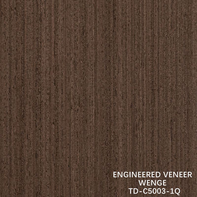 Recon Wenge hout fine-line veneer dikte 0,15-1,8 mm gevlochten achterkant voor binnendeuren en ramen
