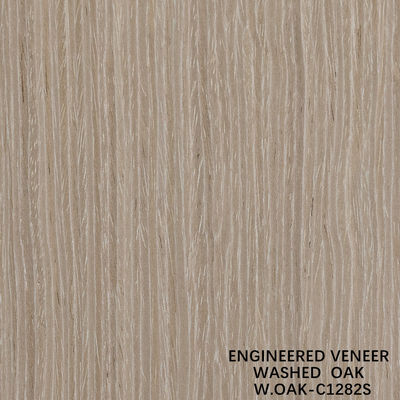 Ingenieurswerk houten fineer speciaal gewassen eikenplaat rechte graan 2500-3200mm gevlochten rug voor deurhuid