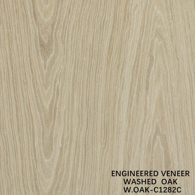 Ingenieurswerk houten fineer speciaal gewassen eikenplaat rechte graan 2500-3200mm gevlochten rug voor deurhuid