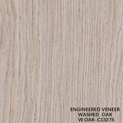 Ingenieurswerk houten fineer speciaal gewassen eikenplaat rechte graan 2500-3200mm gevlochten rug voor deurhuid