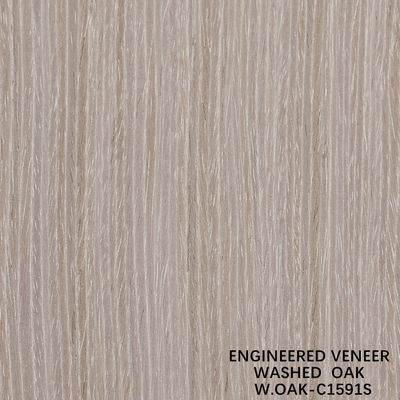 Hersteld gewassen eiken hout veneer slice cut technieken verticale graan standaard grootte 2500 * 640mm Indoor Decorative Board