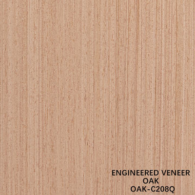 American Oak Engineered Wood Veneer Quarter Slice Cut 0,5 mm dikte voor deuren en kasten
