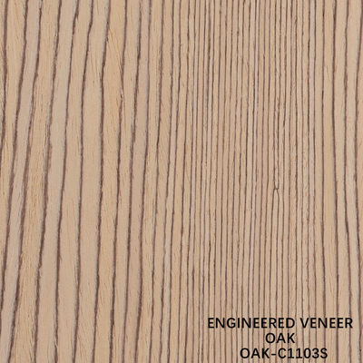 American Oak Engineered Wood Veneer Quarter Slice Cut 0,5 mm dikte voor deuren en kasten