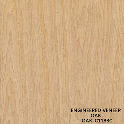 Amerikaans Eiken Bewerkt Houtfineer Kwartiers Gezaagd 0,5 mm Dikte Voor Deur- en Kastfront OAK-208Q / 373S / 1092S / 1103S / 1188C