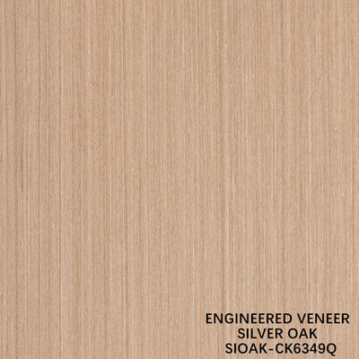 Kunstmatige houten fineer kwart gesneden van zilveren peer verlengde grootte 3200 mm voor deuren en kasten
