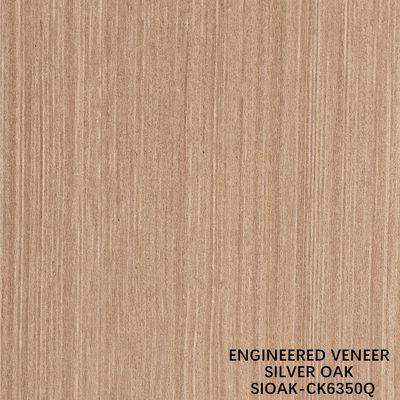 Kunstmatige houten fineer kwart gesneden van zilveren peer verlengde grootte 3200 mm voor deuren en kasten