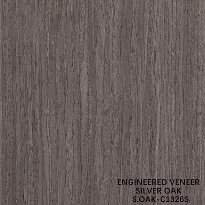 Fancy Engineered Wood Veneer Of Silver Oak Quarter Cut Voor Deur En Kas Gezicht Verlengd Grootte 3100mm