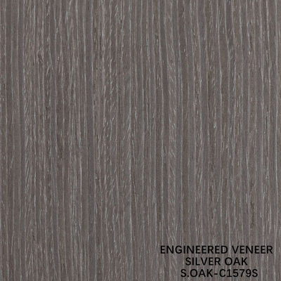 Fancy Engineered Wood Veneer Of Silver Oak Quarter Cut Voor Deur En Kas Gezicht Verlengd Grootte 3100mm