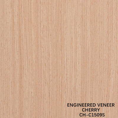 Cherry Wood Veneer Fancy Panels Rechte korrel 0,18-0,6 mm Dikte Op maat voor hoteldecoratie