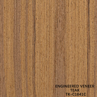 Ingenieursteak hout veneer plaat geconfronteerd fancy panel kroon graan 0,55 mm dikte voor kasten