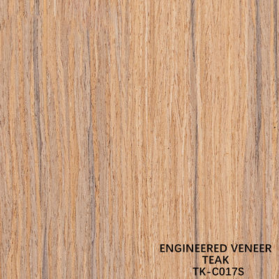 Recon Hout Veneer van Teak Slice Cut Techniques met rechte graan Voor Voor Door Gezicht Verlengd Grootte 2850mm