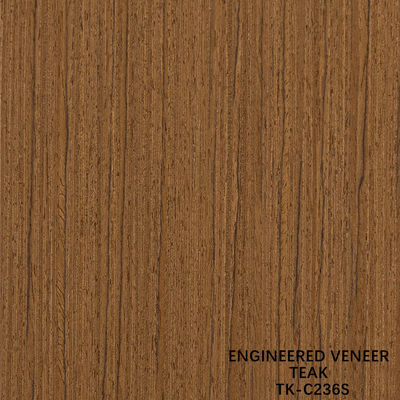 Recon Hout Veneer van Teak Slice Cut Techniques met rechte graan Voor Voor Door Gezicht Verlengd Grootte 2850mm