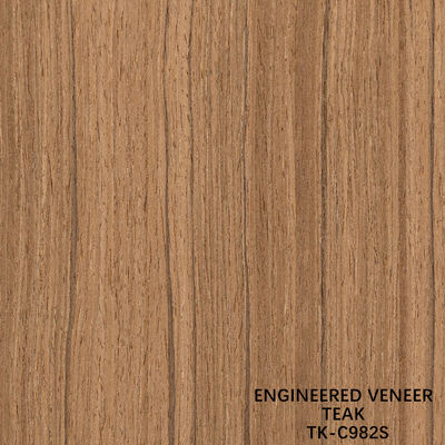 Recon Hout Veneer van Teak Slice Cut Techniques met rechte graan Voor Voor Door Gezicht Verlengd Grootte 2850mm
