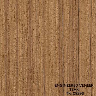 Recon Hout Veneer van Teak Slice Cut Techniques met rechte graan Voor Voor Door Gezicht Verlengd Grootte 2850mm