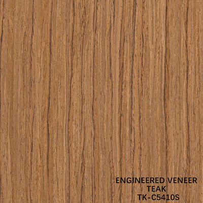 Recon Hout Veneer van Teak Slice Cut Techniques met rechte graan Voor Voor Door Gezicht Verlengd Grootte 2850mm