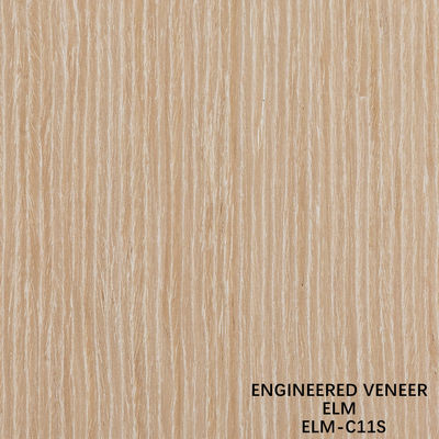 Gepersonaliseerde Recon Elm Hout Finer Rechte Snijding En Kroon Snijding Voor Kabinet Gezicht Van 2500 * 640 mm