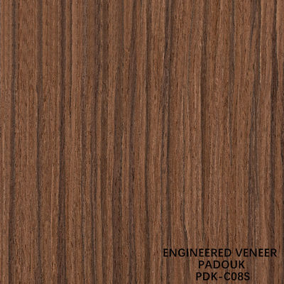 Fancy Engineered Wood Veneer Of Quandong Dikte 0.18-0.6mm Voor hotel decoratie Kan worden aangepast