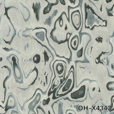 OH-X4343 Houten veneer van oceaan hart met onregelmatige textuur voor hoteldecoratie