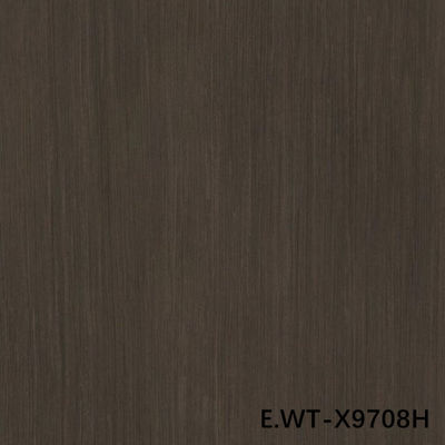 Hoogwaardige houtfolie Europese Walnoot E.WT-X9708H rechte graan bruin 2500mm voor kasten China Factory