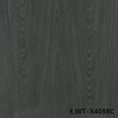 Hoogwaardige houtfolie Europese Walnoot E.WT-X4088C Crown Cut Zwart met 0,15-0,55 mm voor deurfabriek