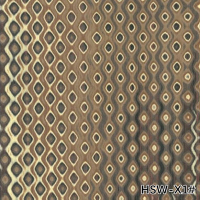 Hoogwaardig gereconstitueerd hout fineer hol vierkant hout HSW-X1# onregelmatige textuur 3100mm Voor hoteldecoratie fabriek