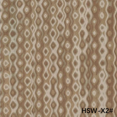 Hoogwaardig gereconstitueerd hout fineer hol vierkant hout HSW-X2# Op maat gemaakte 0,55 mm voor wandpanelen China OEM Factory