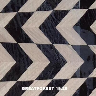 Artistiek parket Hout fineer Handgemaakt Moderne minimalistische stijl Artistieke aanpassing voor het interieur van de auto