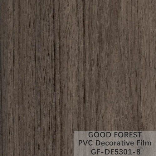 De Decoratieve Film van verdelingspvc 0.25mm - 0.60mm Dikte Donker Grey Color