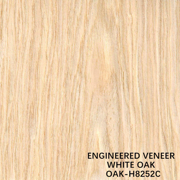 Witte Eiken Vlakke de Besnoeiingsh8252c Lichtgele Kleur van het decoratie Kunstmatige Houten Vernisje