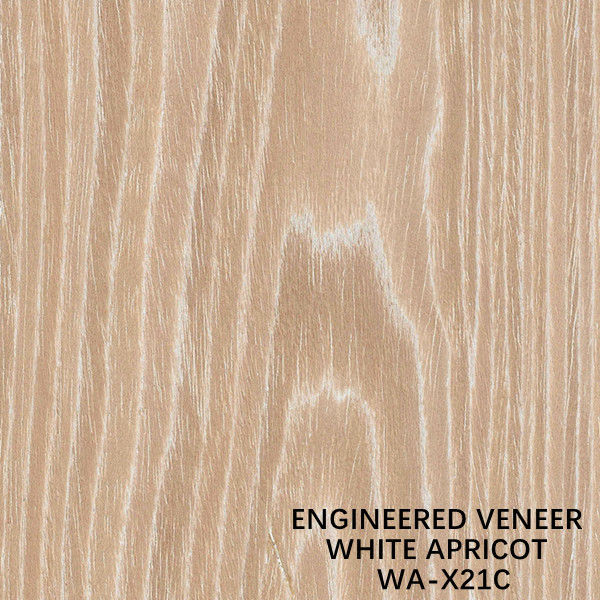 De witte Abrikozenvlakte sneed X21C Gebouwd Houten Vernisje voor Kabinetsgezicht/ODM van de Deurhuid