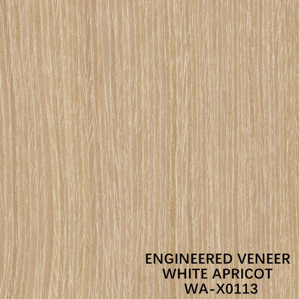 Kunstmatige Aangepaste Lengte 3050mm van het Abrikozen Houten Vernisje X0113 Squarter Gesneden Rechte Korrel voor Buitensporig Triplex China maakt
